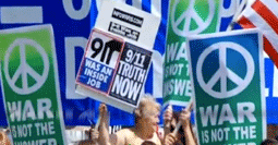 Las manifestaciones aumentan en numero, tamaño y protagonismo que reclaman en las manifestaciones tradicionales contra la guerra, las que interesa a lo establecido. Los activistas del 911 Truth Movement no se vienen abajo, al reves cada vez ocupan los espacios mas rentables y sino como nosotros en p4nk4h4ck3rs, HACKeaMadrid, alaputacalle, 11Scuadrones o nuestro ultima fraternización con los R-evolution, De alguna forma podemos decir que nosotros somos los WeAreChange Madrid